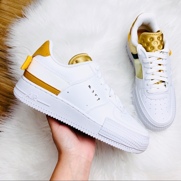 white gold nike shoes